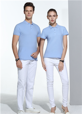 POLO衫潮牌有領定制工作服純色男女修身保羅衫2001款30#28